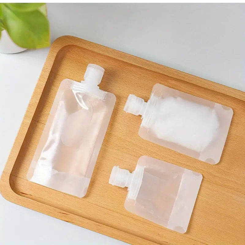 These refillable bottles, available in sizes of 30ml, 50ml, and 100ml, are perfect for filling with your favorite personal care products.