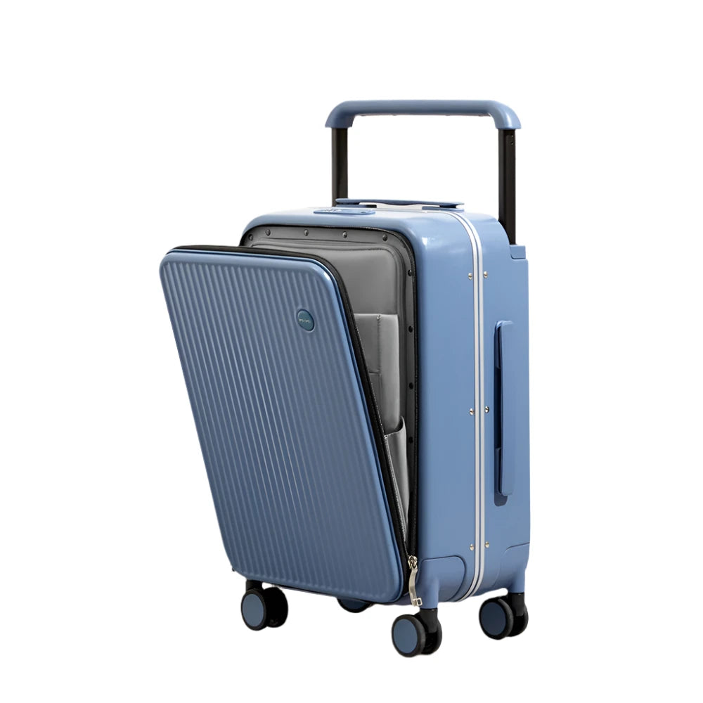 Its aluminum frame enhances impact resistance, ensuring that your luggage remains in pristine condition no matter how many journeys it endures.