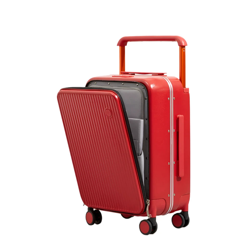 Paired with a high-quality YKK zipper, designed to withstand over 9,000 slides, you can trust that your luggage will remain secure throughout your trip.