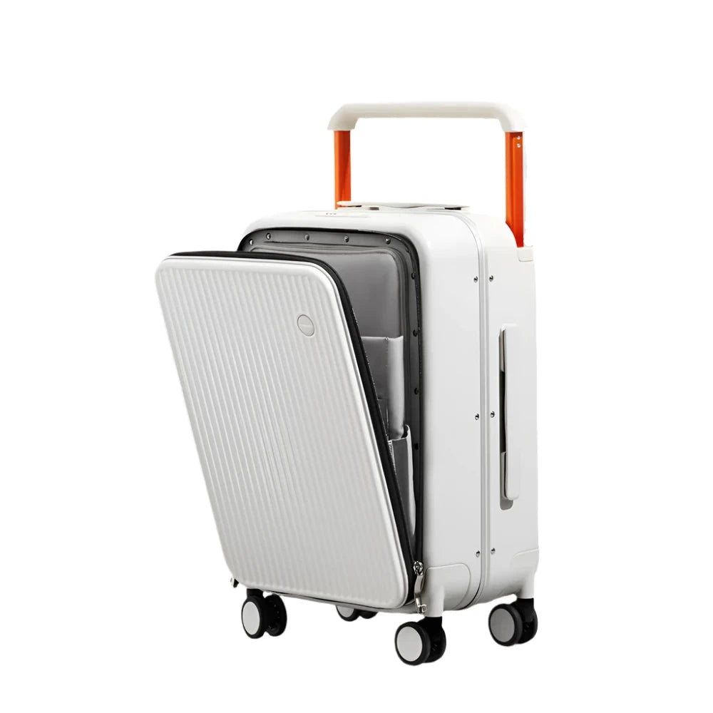 Designed for modern travelers, this premium suitcase offers the perfect balance between sleek aesthetics, durability, and functionality.
