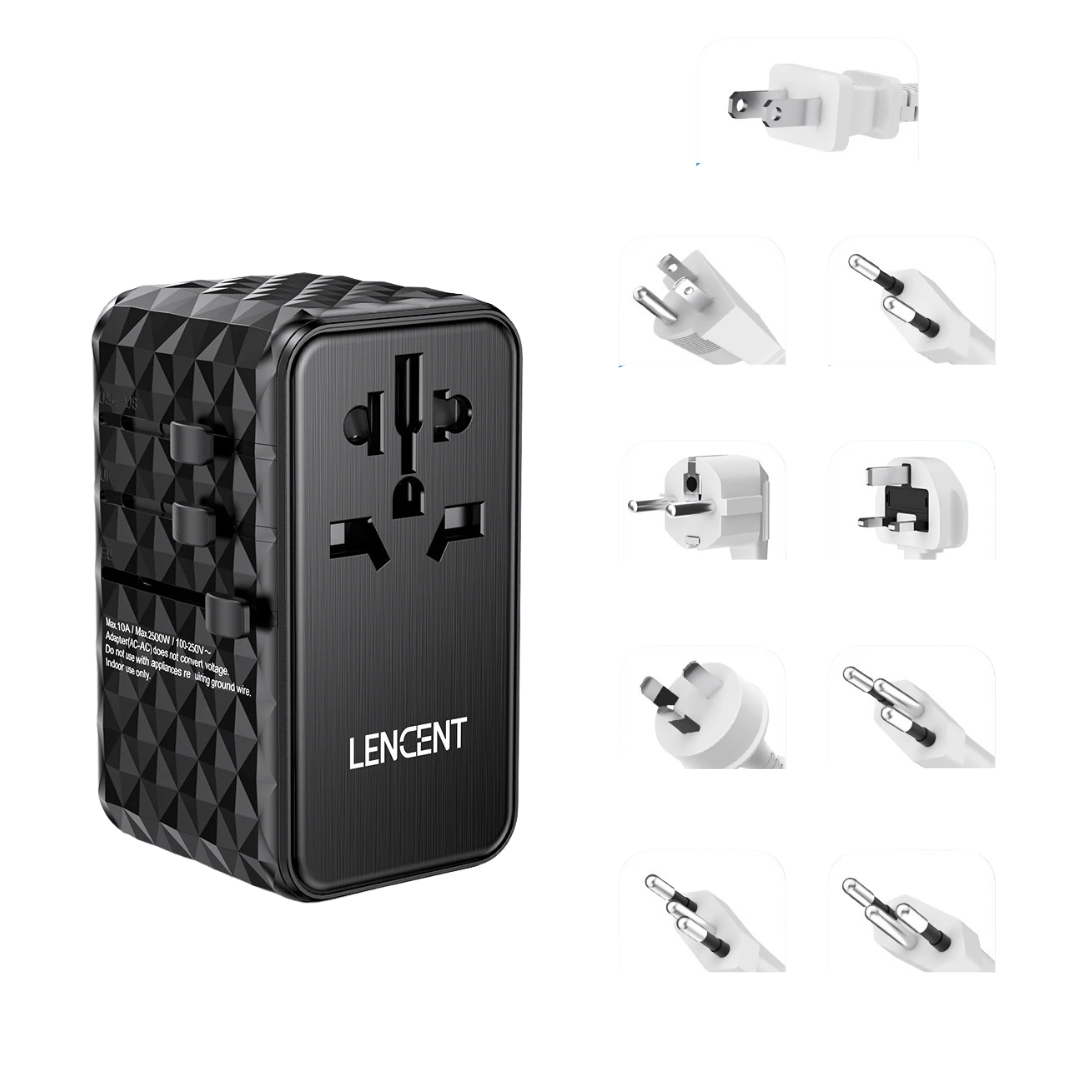 Powers up to 5 devices simultaneously with 1 AC socket, 1 USB port, and 3 Type-C ports, providing up to 120W of output.