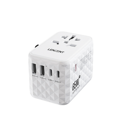 The adapter identifies the best current for each connected device, ensuring a safe and fast charge every time.