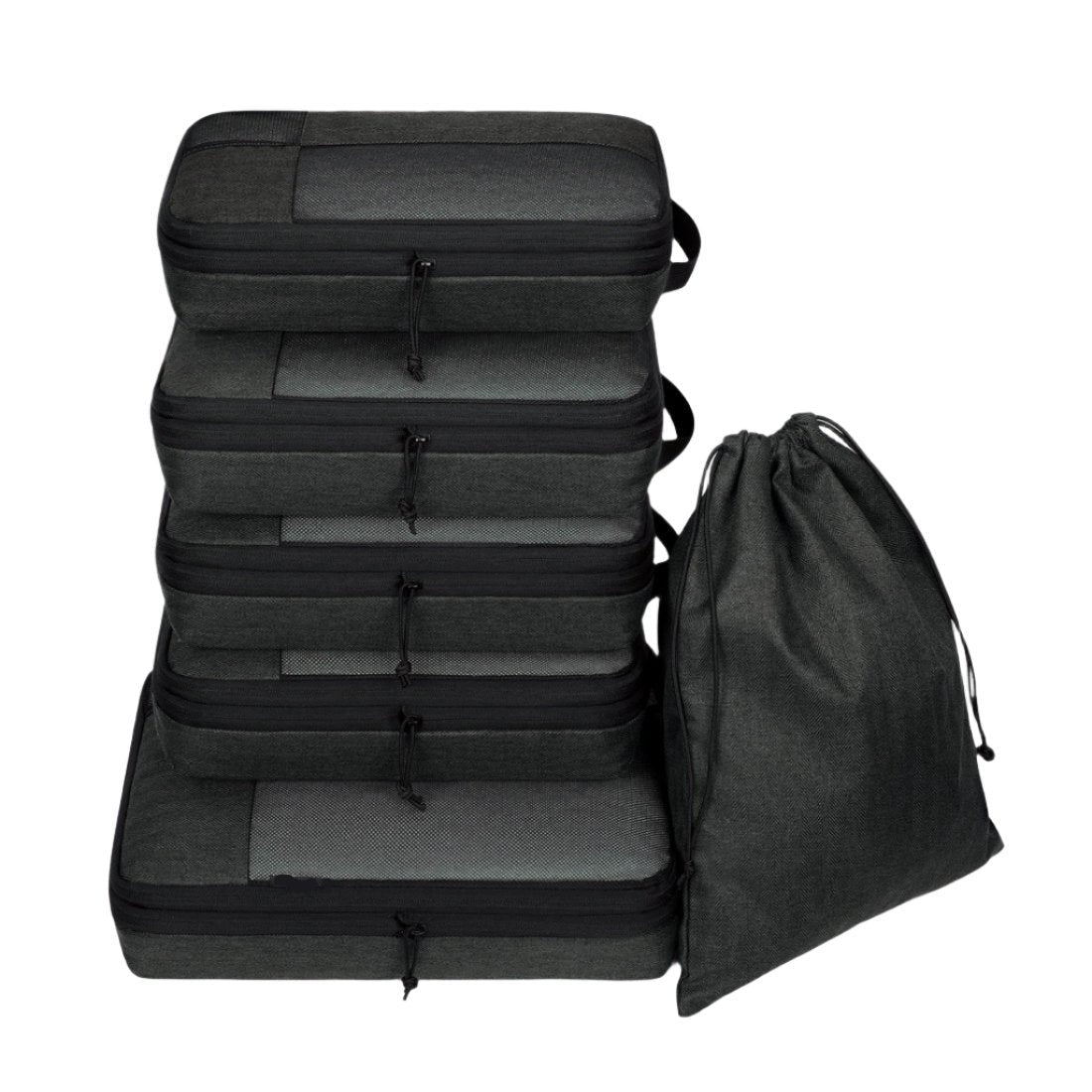 Our packing cubes offer a double-zip compression system that shrinks your clothes to save space and reduce bulk, making room for all your essentials. 