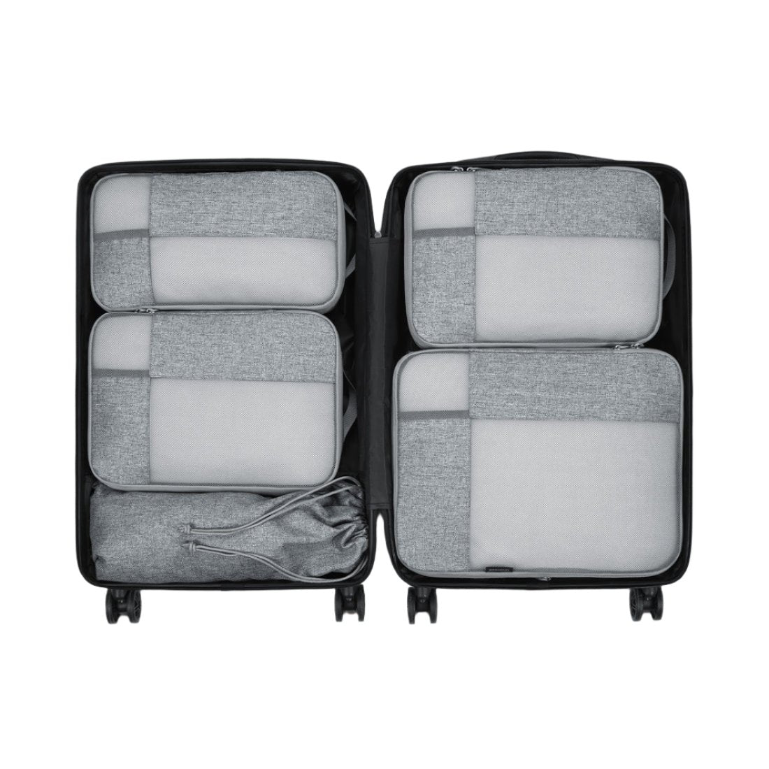 Includes large, medium, and small cubes, plus a shoe bag to organize all essentials efficiently.