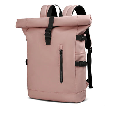 Roll-Top Waterproof Travel Backpack with USB Port