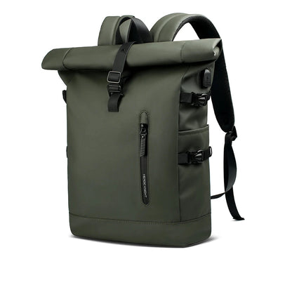 HK Expandable Travel Backpack Men Large Capacity Waterproof 15.6” Laptop Bag Hiking Rucksack Cycling Daypack Bag with USB Port